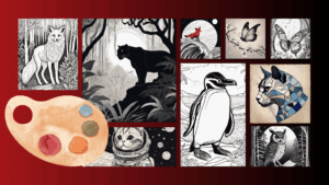 Kostenloses Malbuch: verschiedene Tiere – 12 A4-Seiten zum Ausdrucken