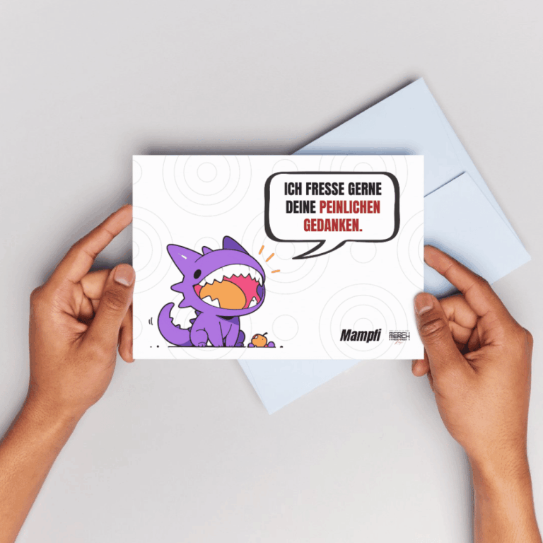 Gedankenfresserchen – Postkarten und Sticker-Set