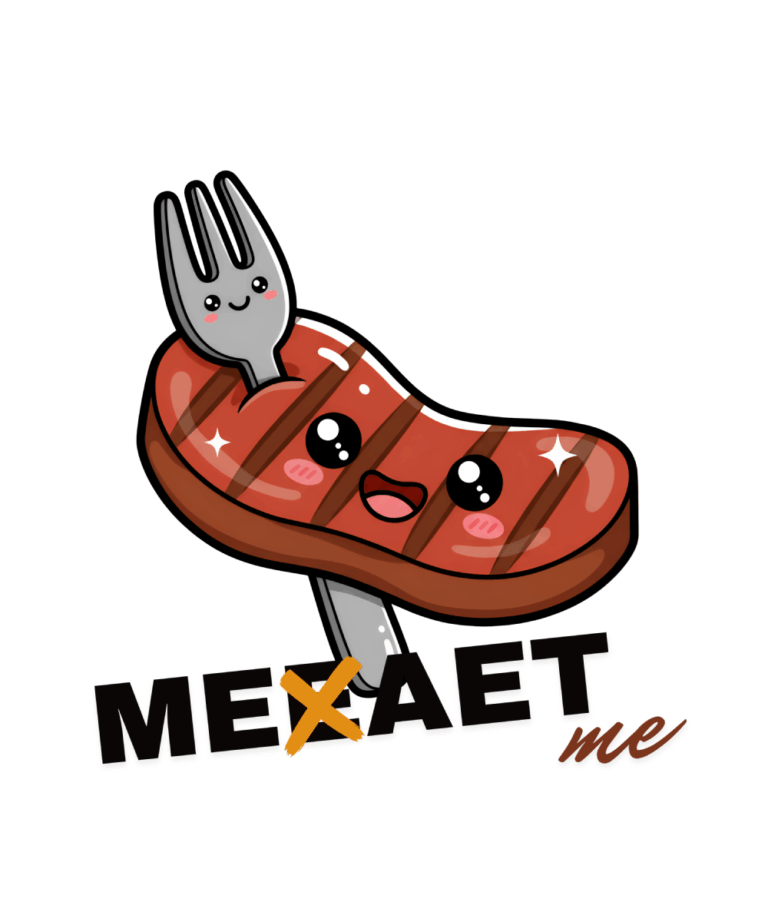 Meat Me – Kawaii Steak Design mit Humor